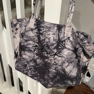 Pink cotton Tie dye bag purple and gray all cotton